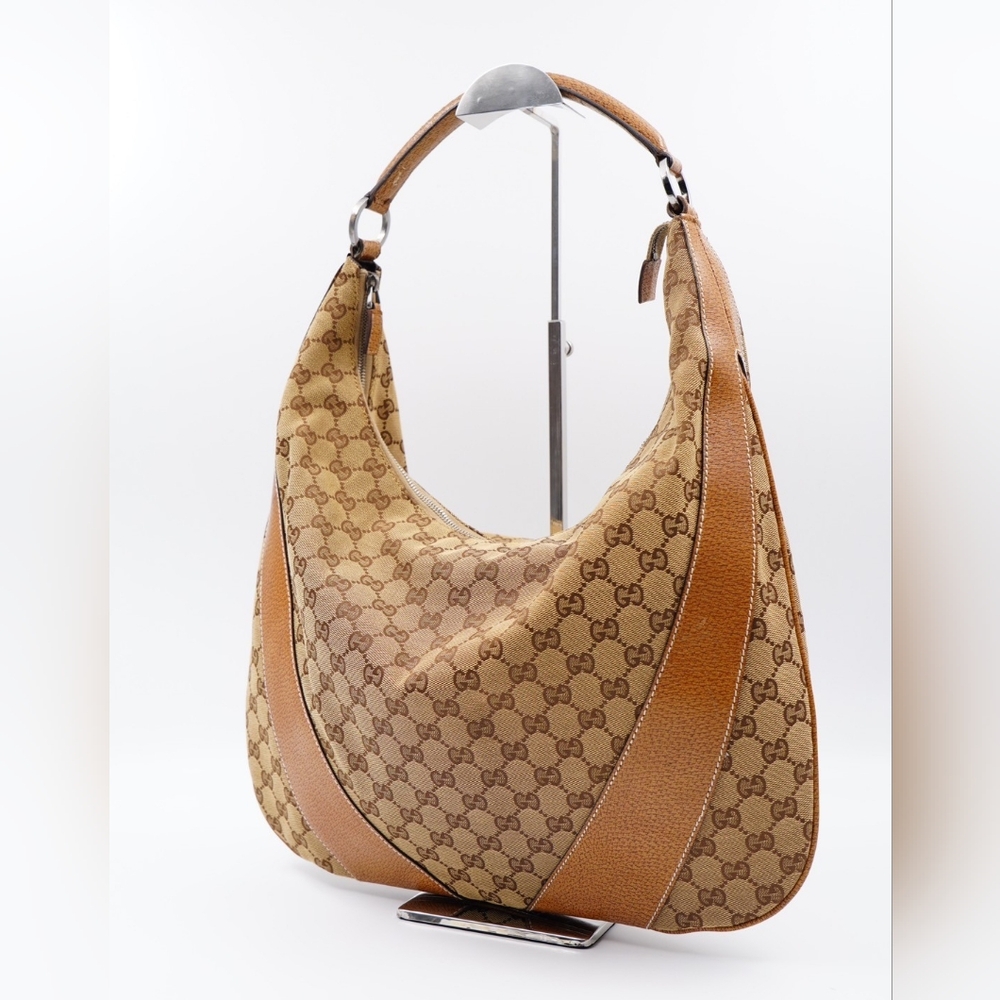 (MT292) Gucci GG Canvas Hobo Shoulder Bag - Picture 3 of 14